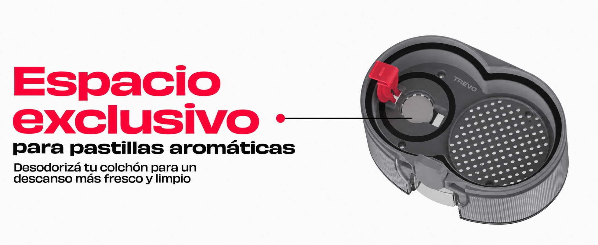 Compartimento para pastillas aromáticas.